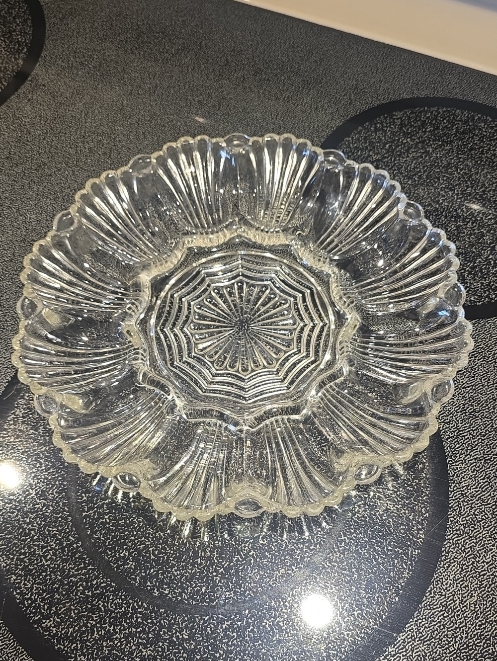 Vintage Anchor Hocking Egg Deviled Egg Platter